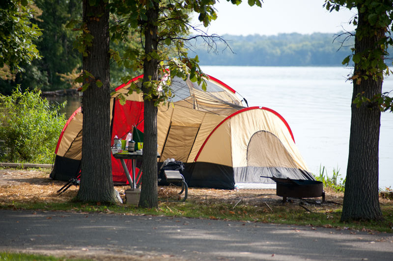 Camping at Rocky Fork Lake